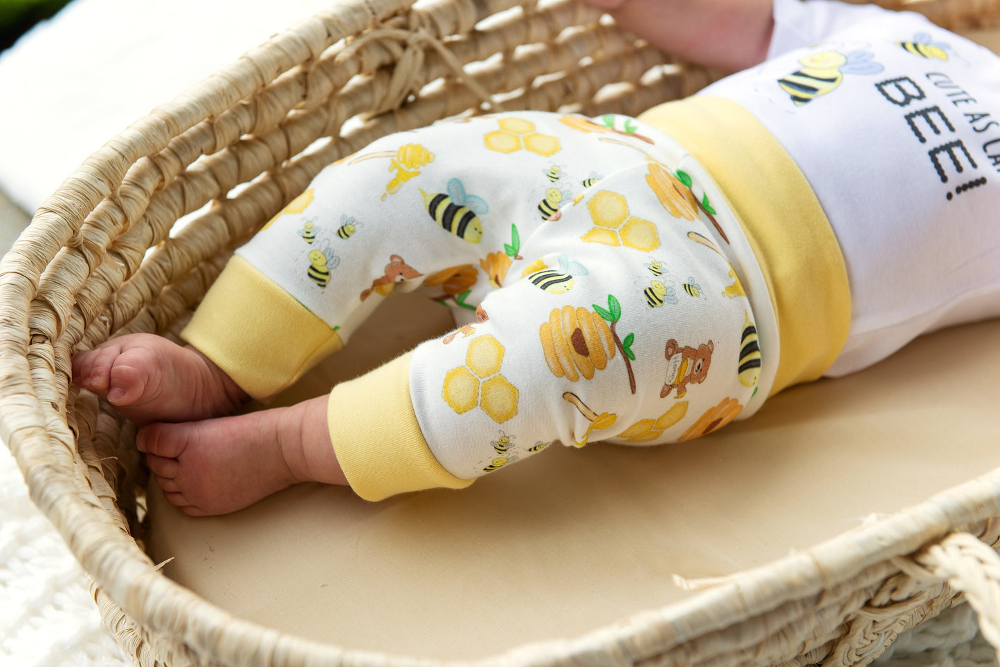 Personalized Honeybees Gender Neutral Baby Gift Basket
