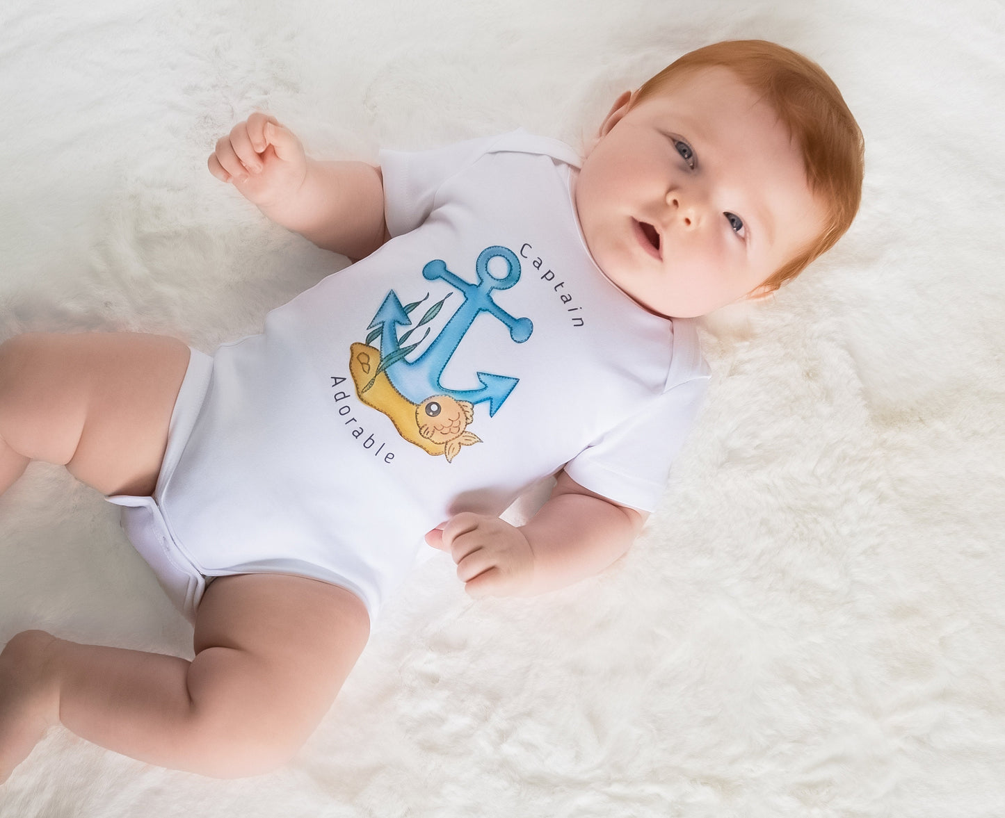 Personalized Nautical Anchor Baby Boy Gift Basket