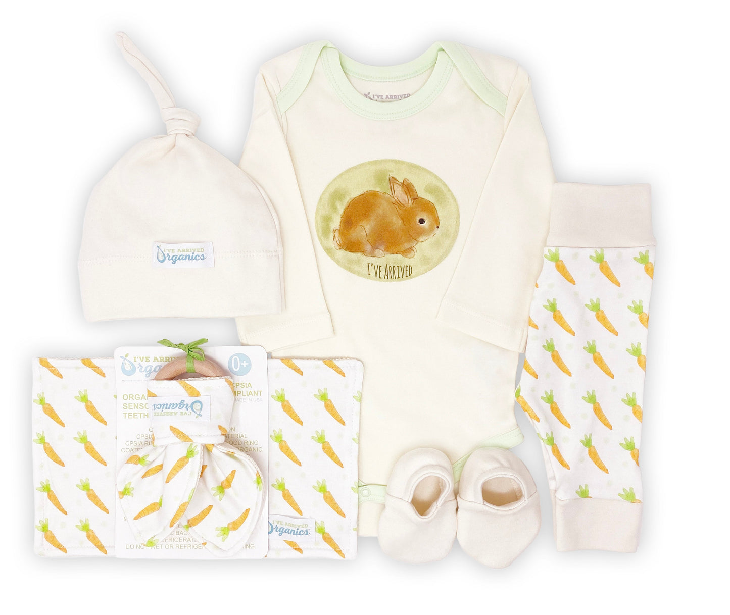 Personalized Bunny Gender Neutral Baby Gift Basket