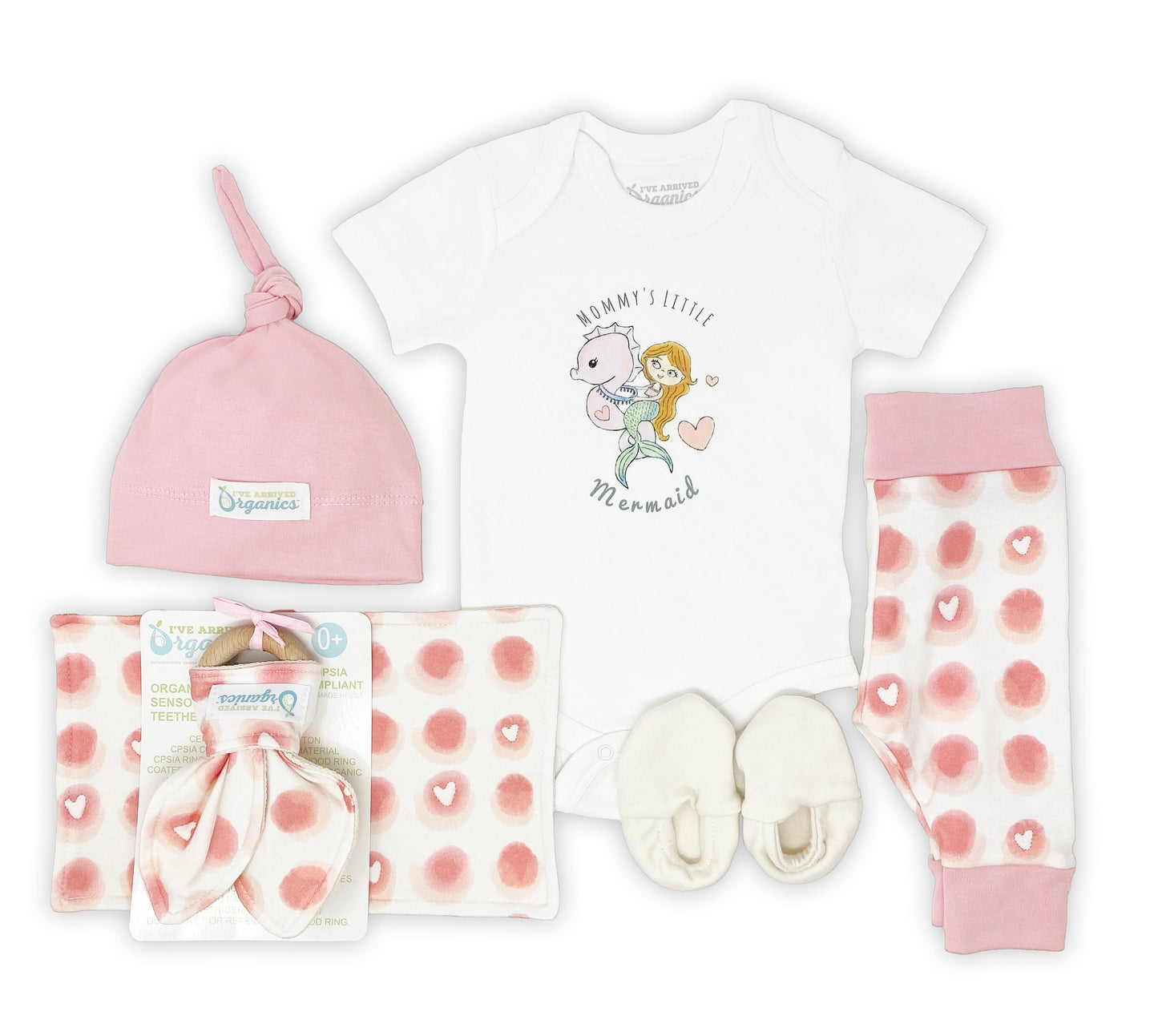 Personalized Mermaid Baby Girl Gift Basket