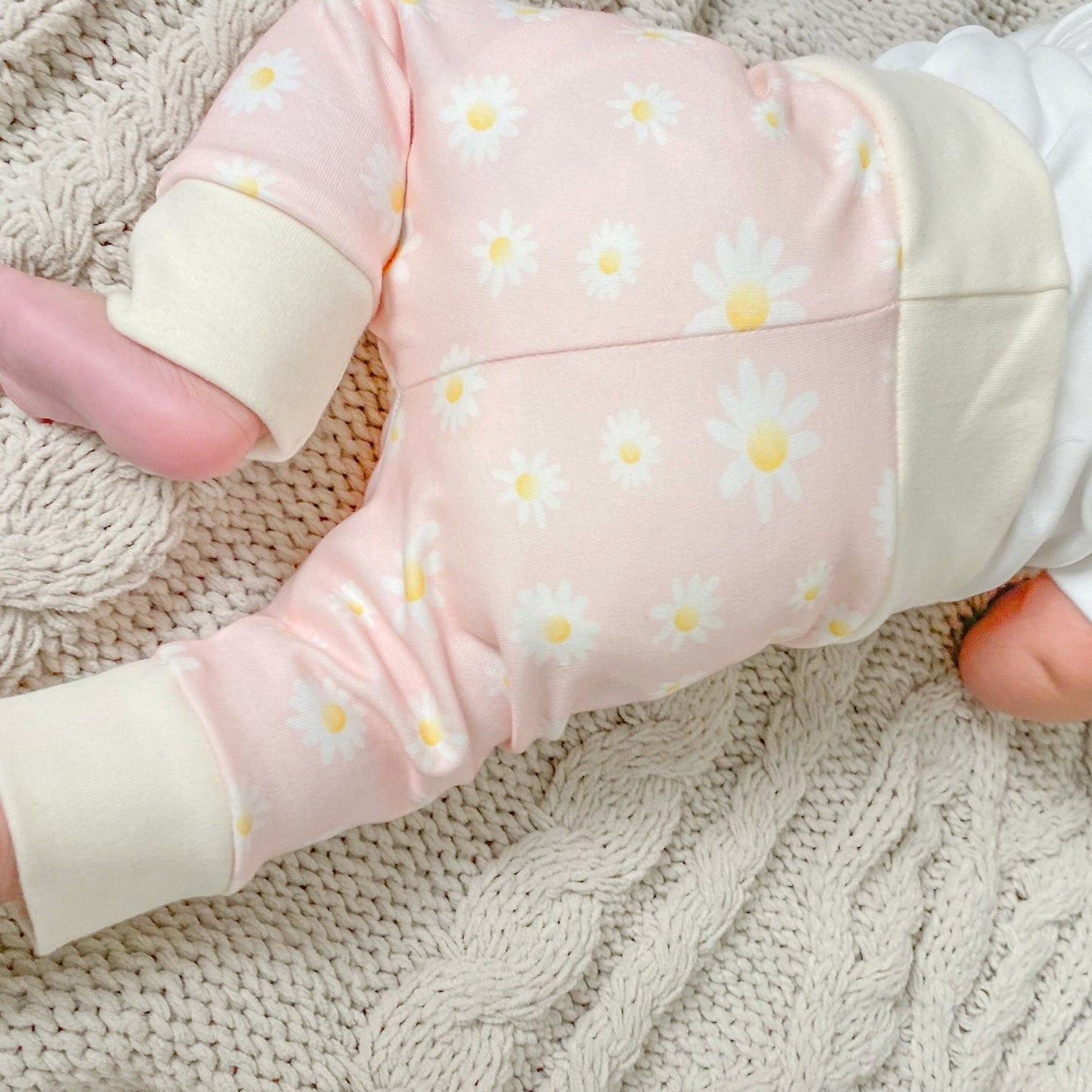 Personalized Daisies Baby Girl Gift Basket