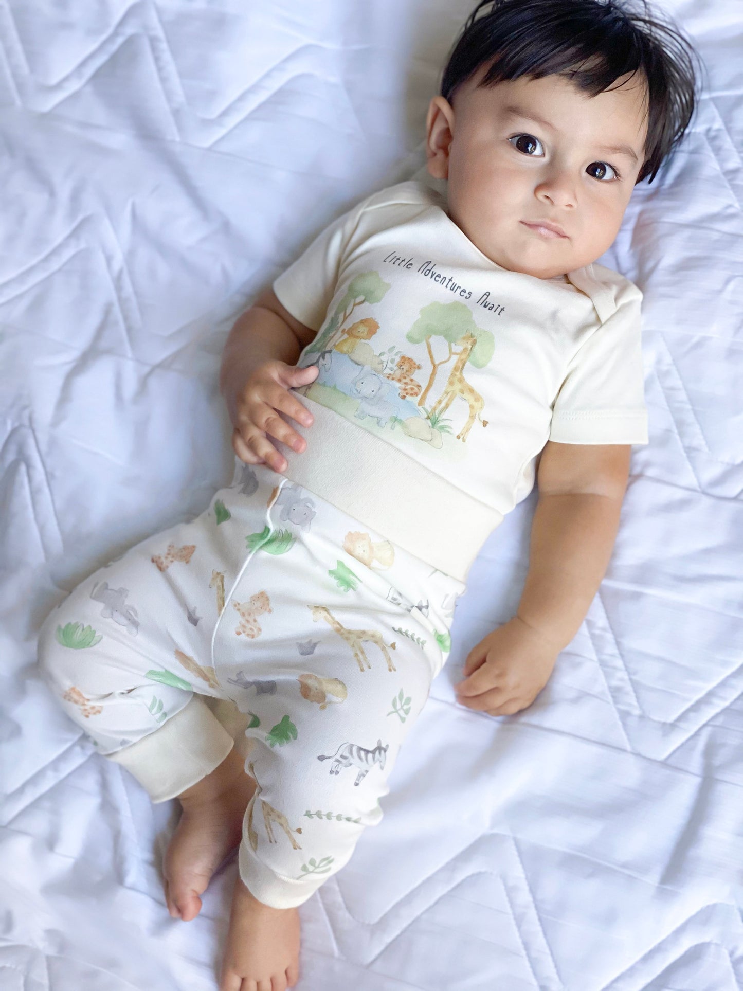 Personalized Safari Gender Neutral Baby Gift Basket