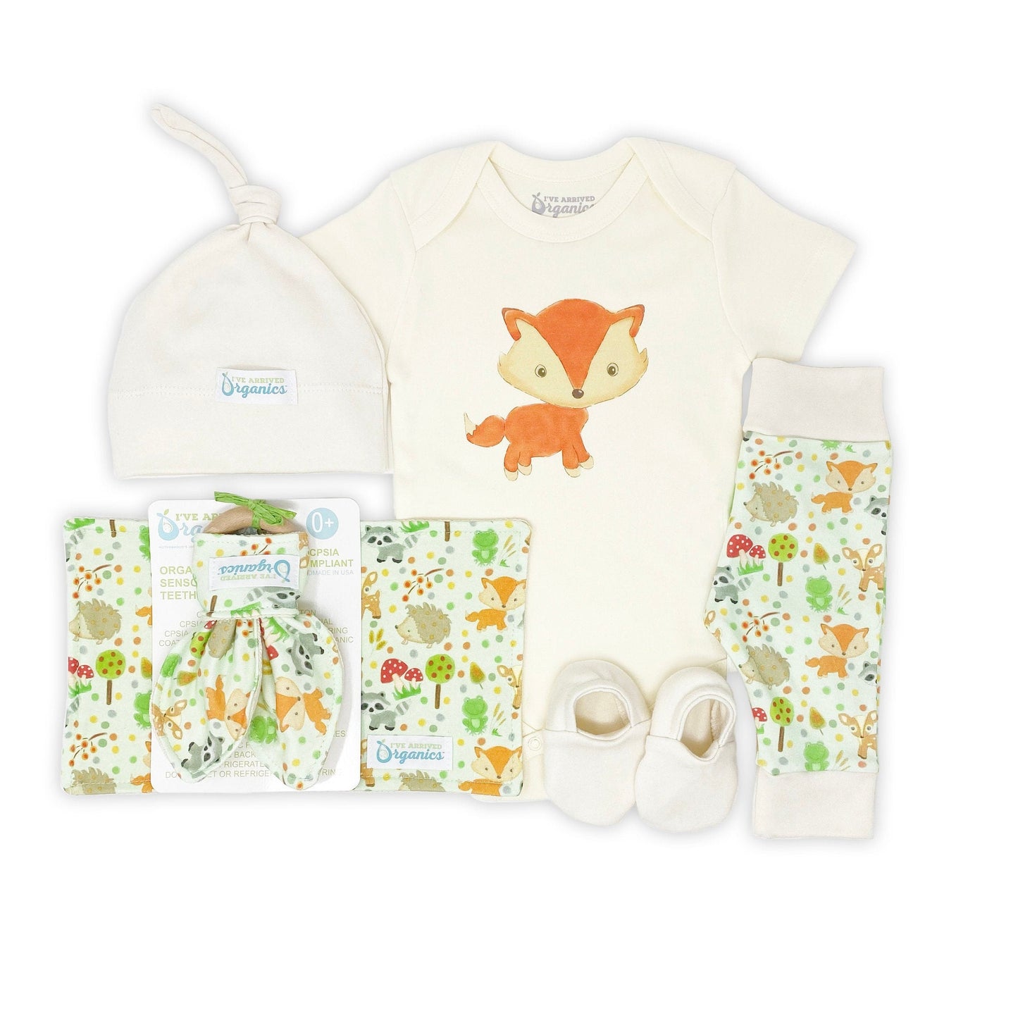 Personalized Forest Friends Gender Neutral Baby Gift Basket