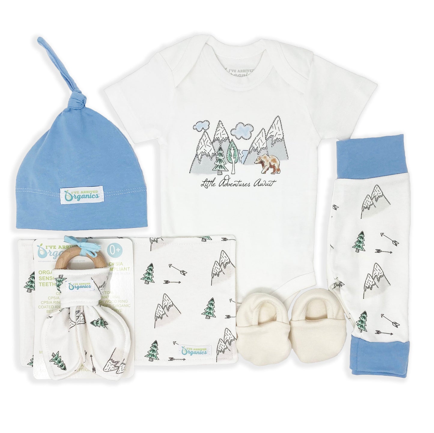 Personalized Wilderness Baby Boy Gift Basket