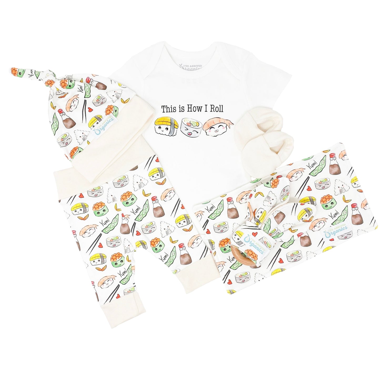 Personalized Sushi Gender Neutral Baby Gift Basket