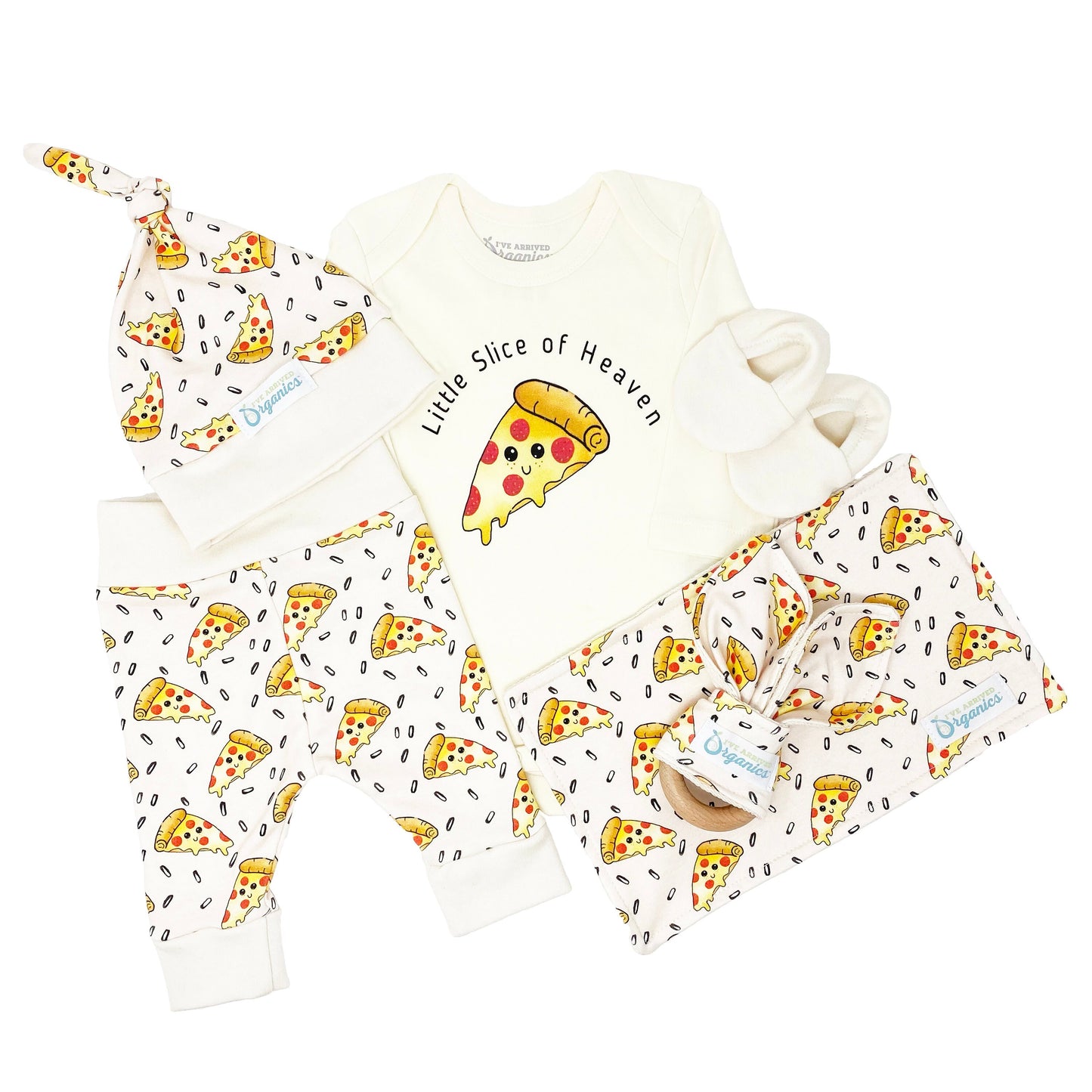 Personalized Pizza Party  Gender Neutral Baby Gift Basket