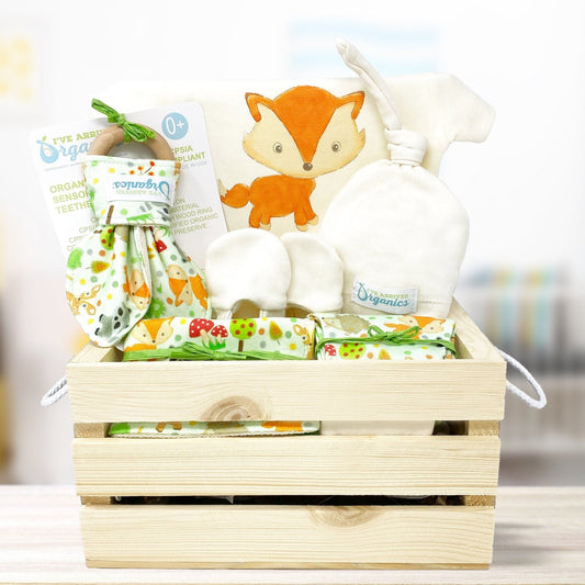 Personalized Forest Friends Gender Neutral Baby Gift Basket